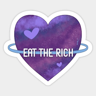 eat the rich. Sticker